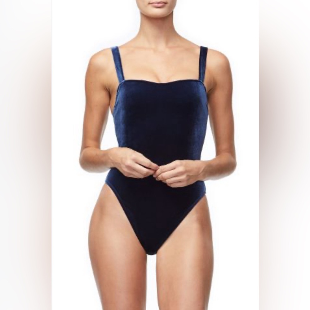 GOOD AMERICAN Velvet Sweetheart Cami/bodysuit. Size Small